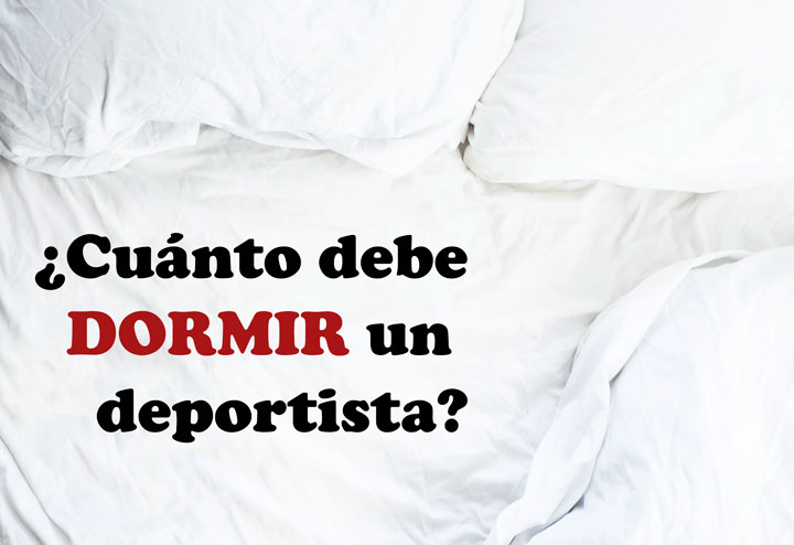 Deportista durmiendo plácidamente
